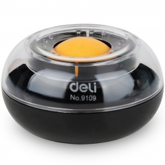 得力（deli）濕手器 海綿缸 點(diǎn)鈔沾手水缸粘手器 印章盒/印章墊財(cái)務(wù)/銀行 辦公用品 9109 濕手器 黑色